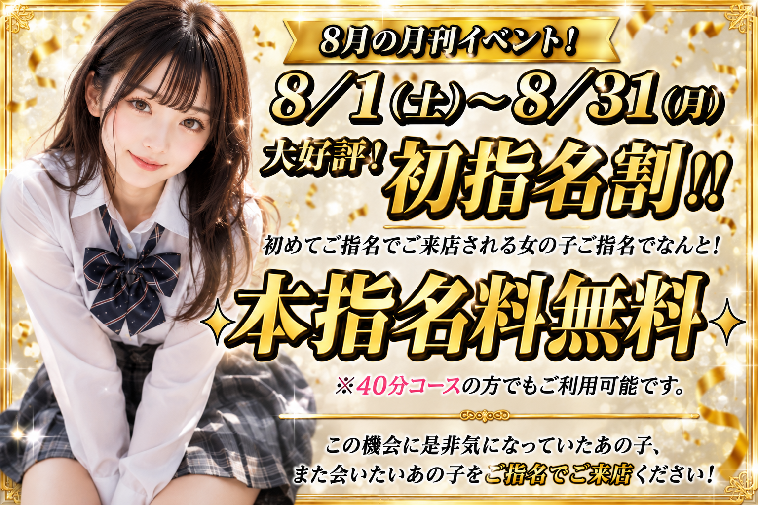 ８月月間イベント